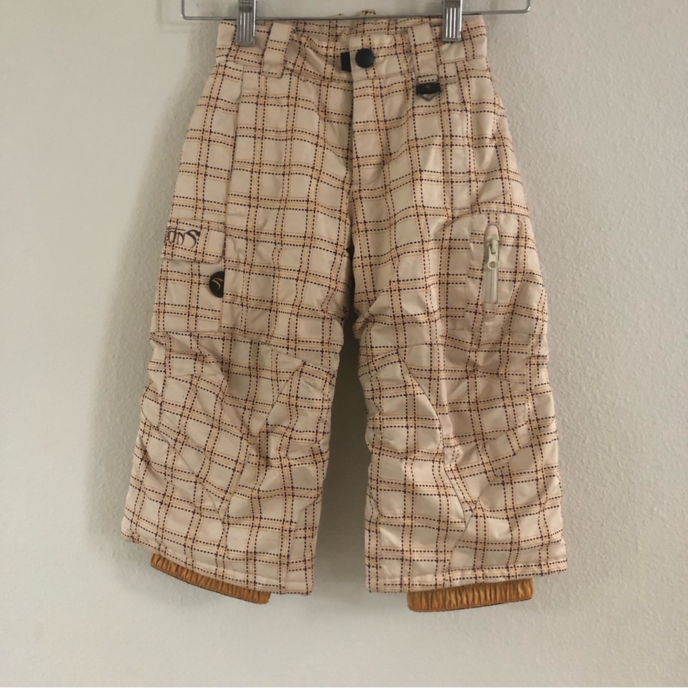 NWOT $109 Dragons Plaid Ski Snow Pants Toddler Sz 2T XXS